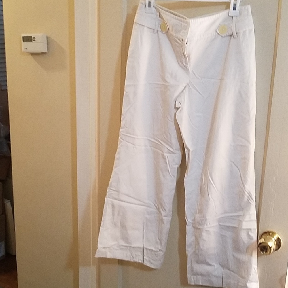 Ann Taylor loft Ann white sailer pant trousers